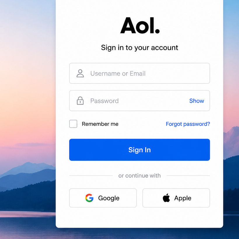 AOL  Login